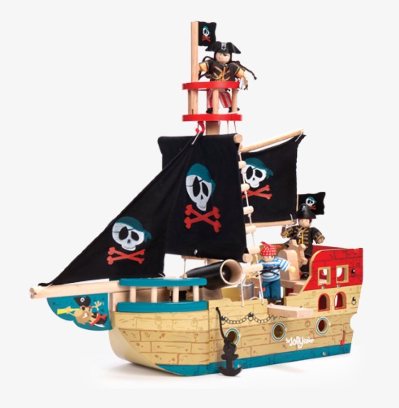 Pirate Ship Png Transparent Image Freeuse Library - Le Toy Van Jolly Pirate Ship, transparent png #4776652