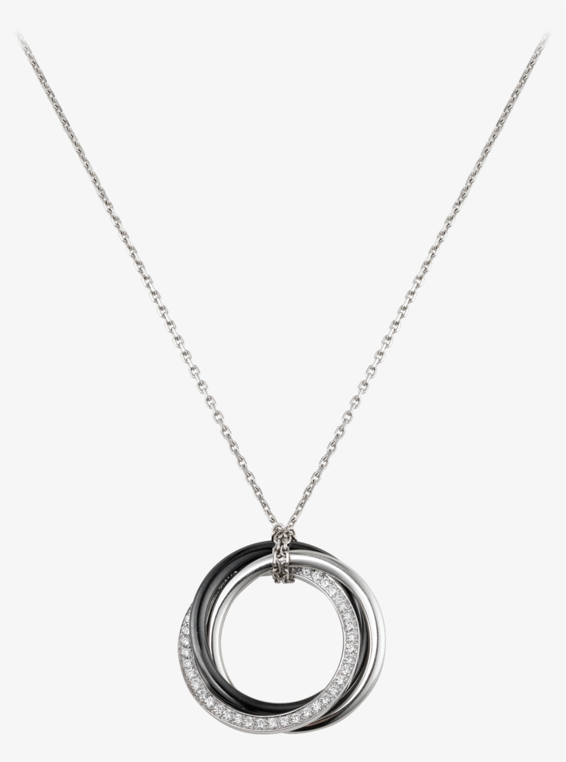 Trinity Necklacewhite Gold, Ceramic, Diamonds - Necklace, transparent png #4777214