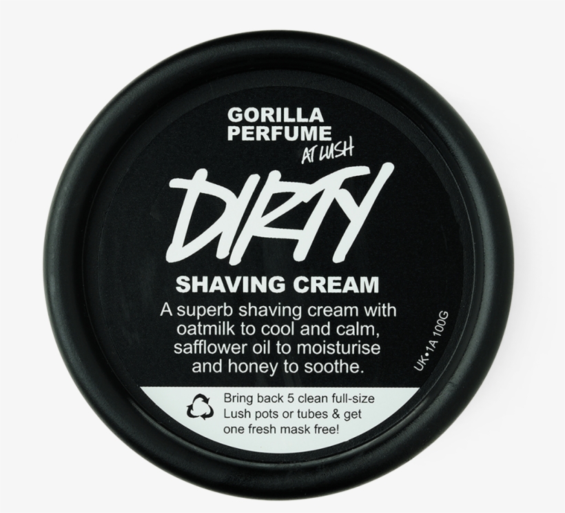 Dirty Shaving Cream - Lush Dirty Shaving Cream, transparent png #4777416