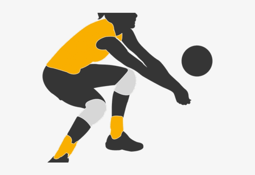 Vector Volleyball Silhouette Png, transparent png #4777693