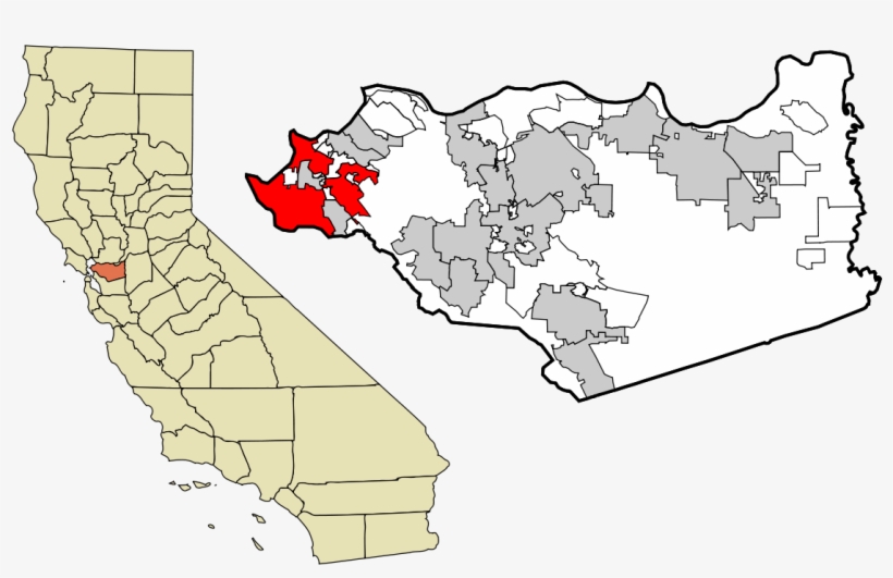 Unincorporated Communities In Contra Costa County Map, transparent png #4777765