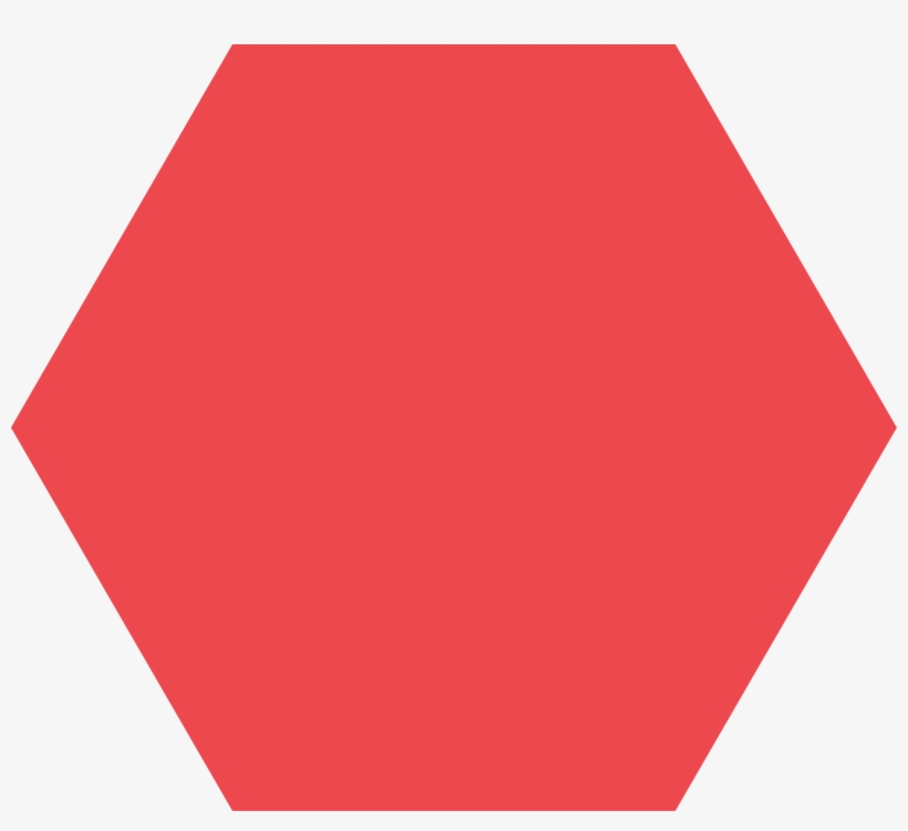Red Hexagon Shape, transparent png #4777894