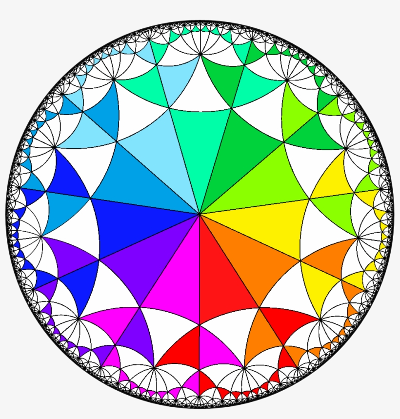 Order-11 Hendecagrammic Tiling - Circle, transparent png #4778887