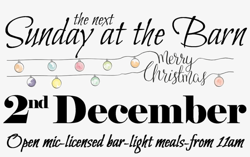 Sunday At The Barn - Editable December Calendar 2018, transparent png #4779889