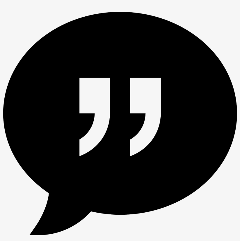 Quote Filled Icon - Facebook Messenger Icon Black, transparent png #4781066
