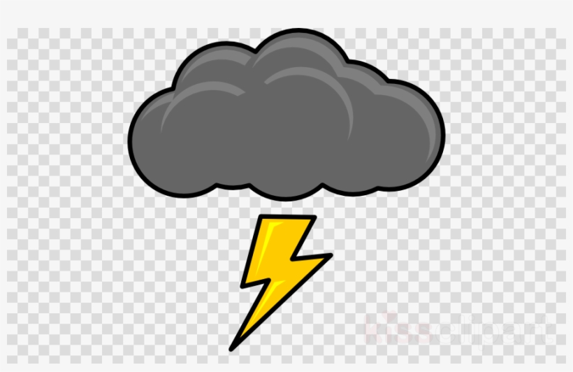 Cartoon Thunder Cloud Clipart Cumulonimbus Cloud Clip - Thunder And Lightning Clipart, transparent png #4781726