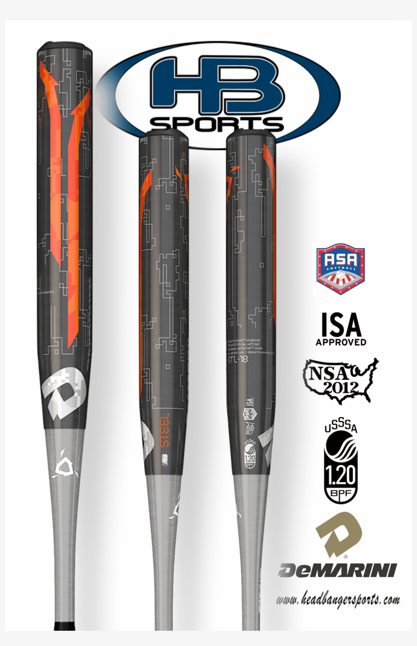 2018 Demarini Steel Usssa & Asa Slowpitch Softball - Worth Legit Watermelon 2018, transparent png #4781728