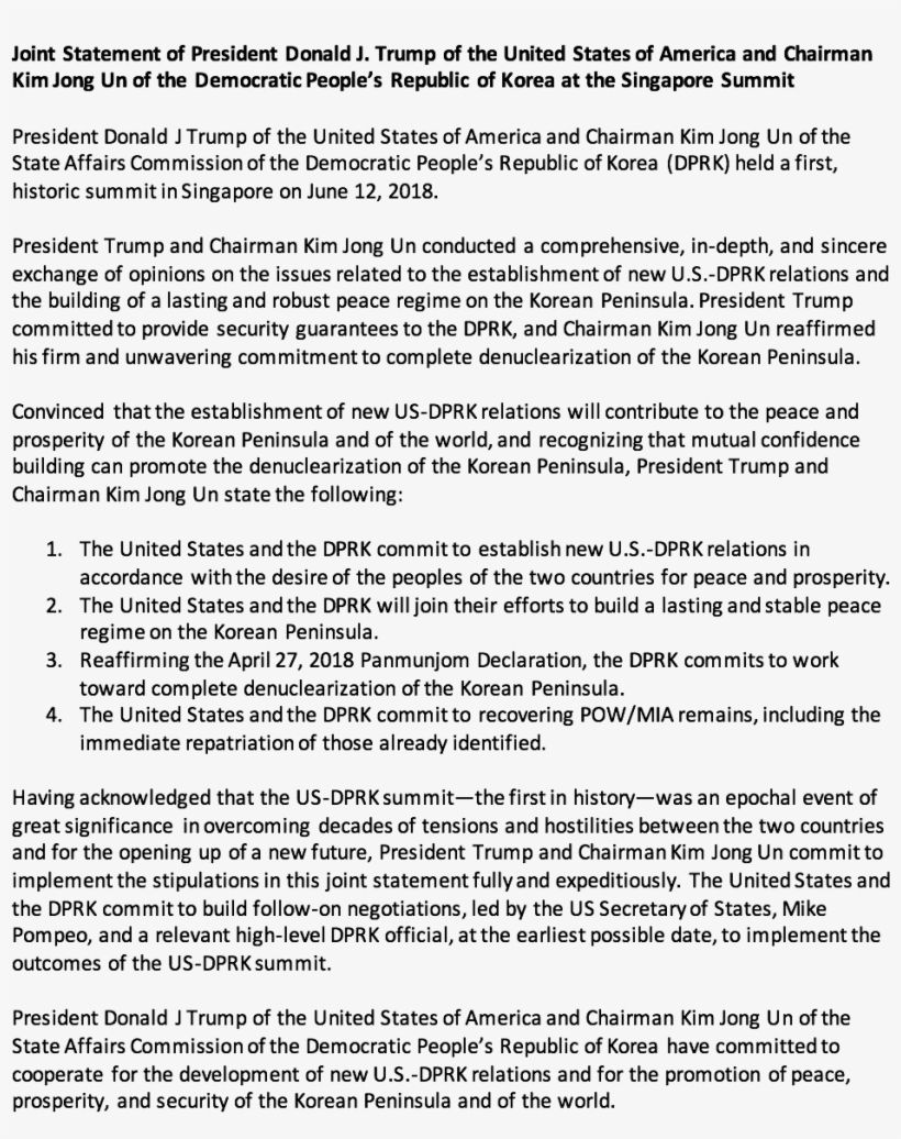 No Definition Of Denuclearization, No Definition Of - Document, transparent png #4781897