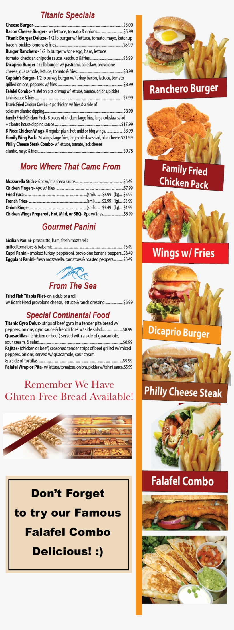 Titanic Specials - Fast Food, transparent png #4783784