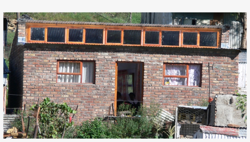 Completed Passive Solar Energy Efficient House - Fly Ash Bricks House, transparent png #4784291