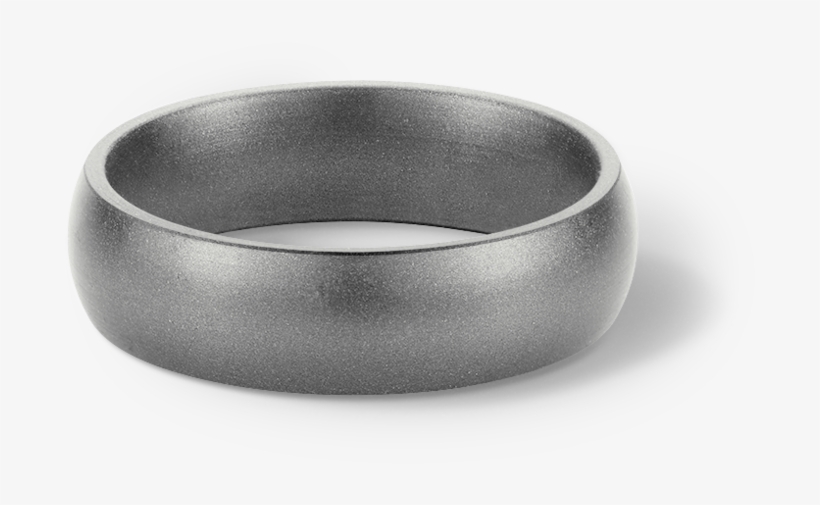 Platinum Metallic Silicone Wedding Ring - Wedding Ring, transparent png #4784518