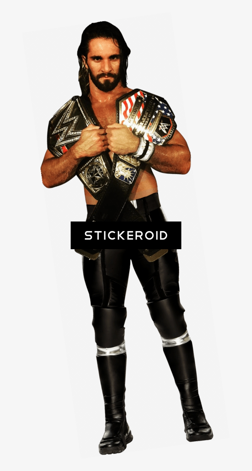 Seth Rollins Belt Around Neck - Advanced Graphics Wwe Seth Rollins Cardboard Standup, transparent png #4785317