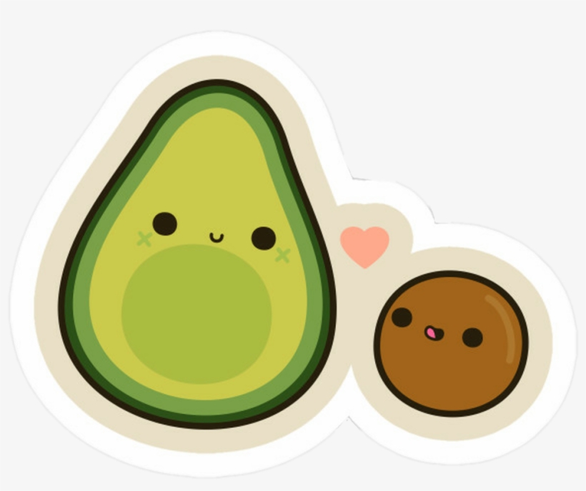 Avocado Clipart Cute Tumblr - Cute Avocados, transparent png #4785573
