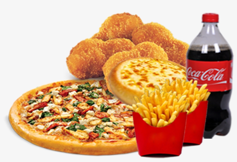 Pizza Chips And Drinks, transparent png #4785889