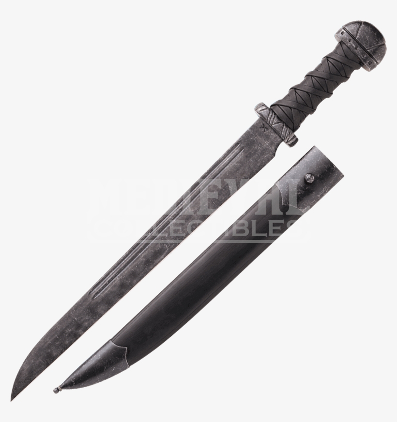 The Two Viking Weapons Almost Have The Look Of Zombie - Épée Viking Forgée Corne, transparent png #4786965