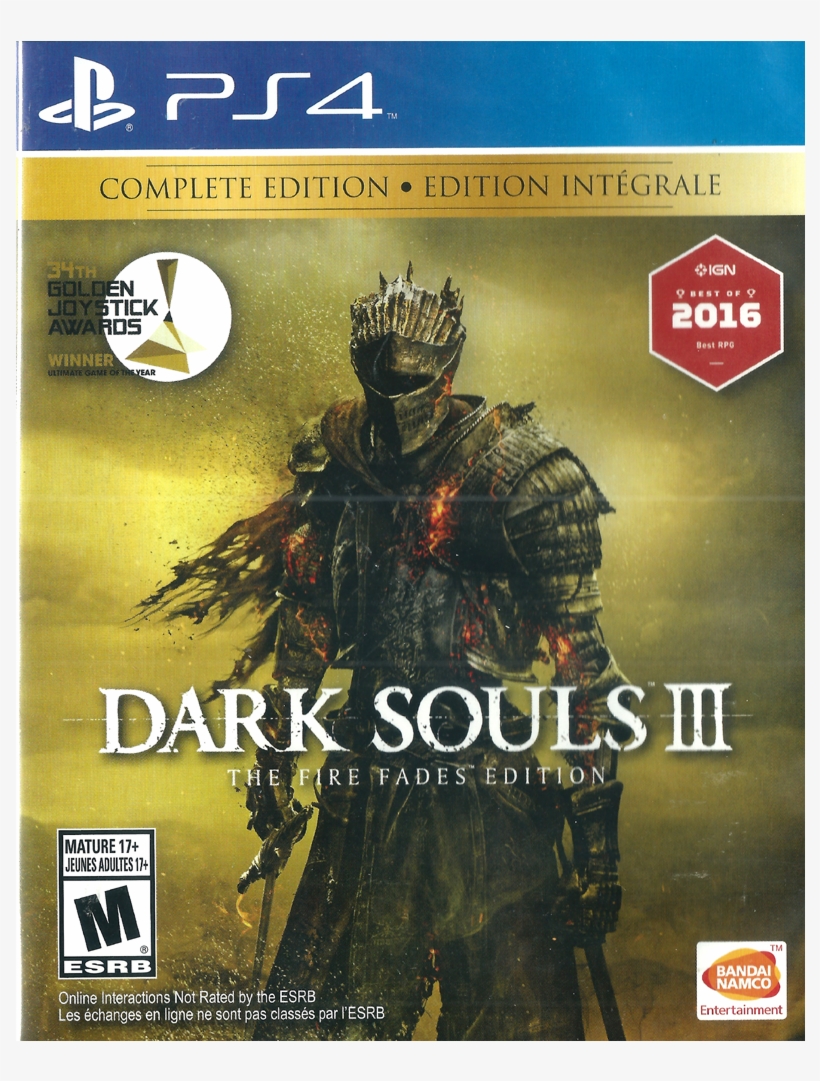 Dark Souls 3 The Fire Fades Edition Ps4 Cover Free