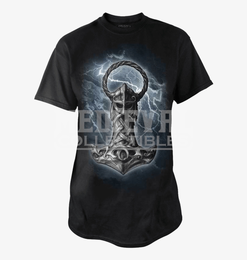 Mjolnir T-shirt - Mjölnir Tshirt Design, transparent png #4787705