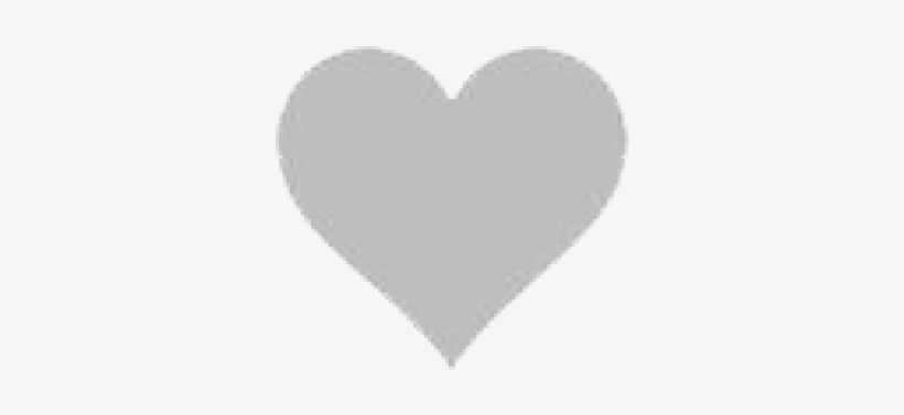 Instagram Heart Png Transparent Images - Grey Heart, transparent png #4788252