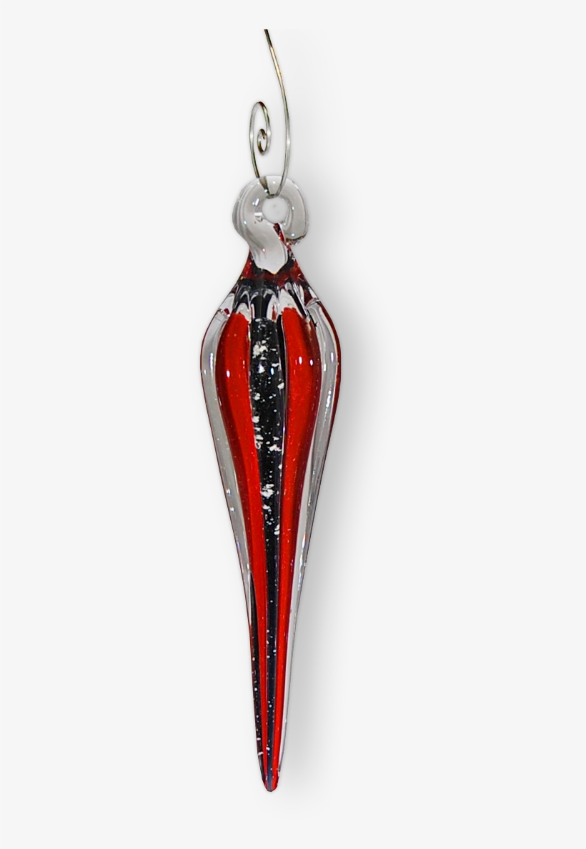 Red & Black Ornamental Suncatcher - Earrings, transparent png #4789335