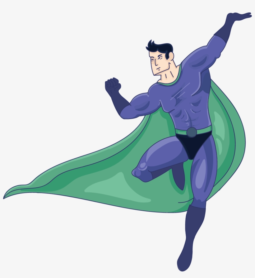 Superhero - Illustration, transparent png #4789643