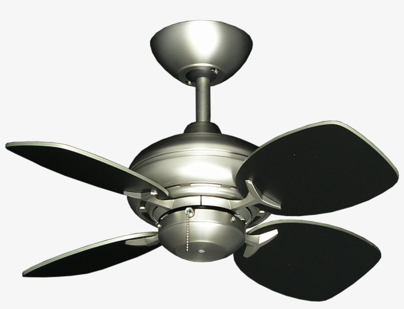 Awesome Mini Ceiling Fan 24 Inch Ceiling Fans With - Ceiling Fan Images Black, transparent png #4790111