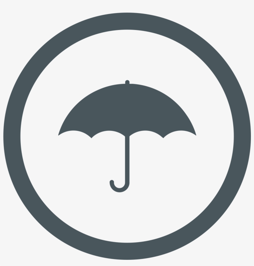 Wcs Umbrella Icon Grey - Windows 8 Back Icon, transparent png #4790445