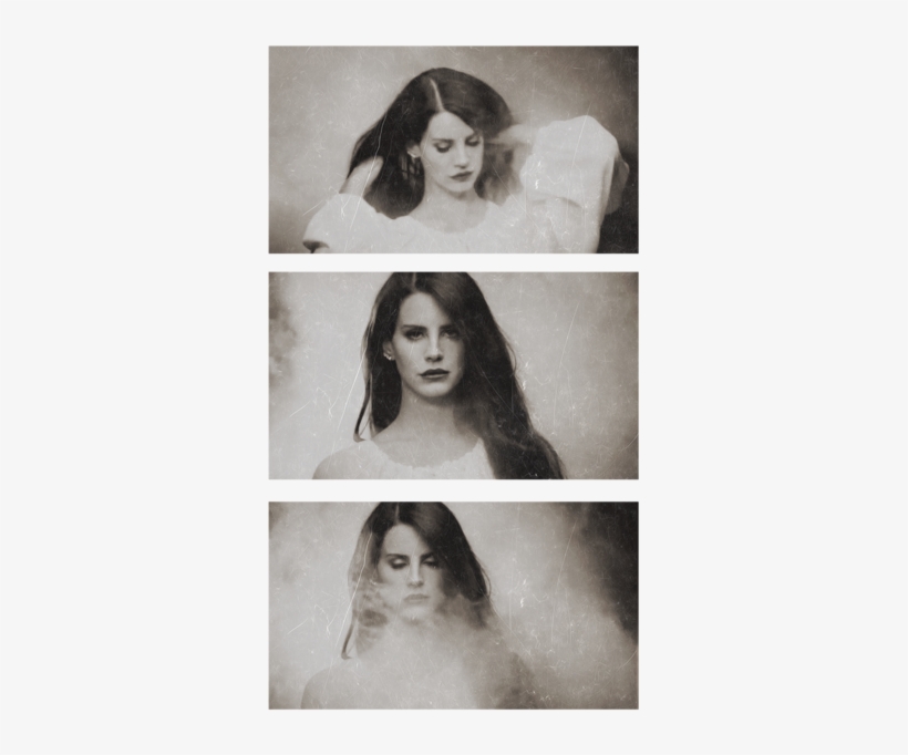 Lana Del Rey, Black And White, And Vintage Image - Lana Del Rey Collage Of Summertime Sadness, transparent png #4790764