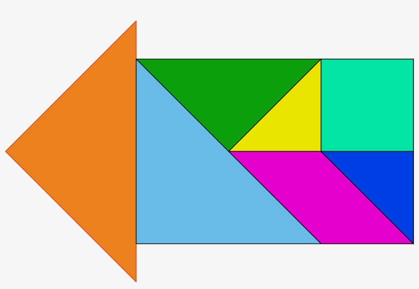 Shapes Arrow Triangle Chinese Png Image - Figuras Faciles Con Un Tangram, transparent png #4790884