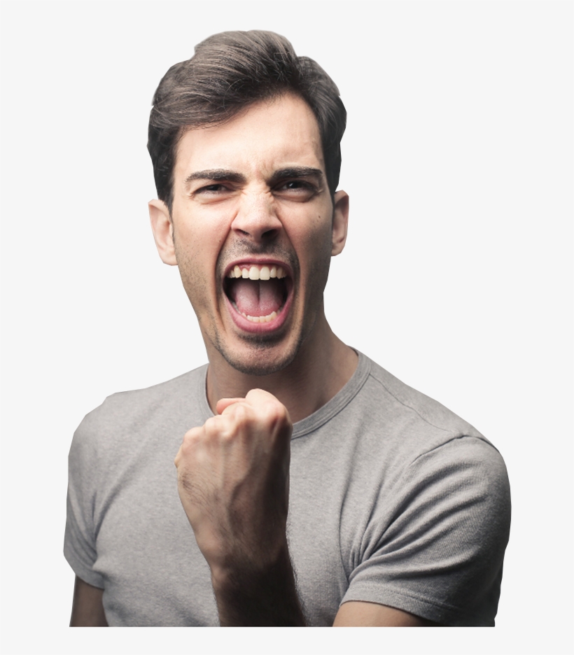Excited Handsome Man Enjoying Success With Arm Raised - Man Excited, transparent png #4791124