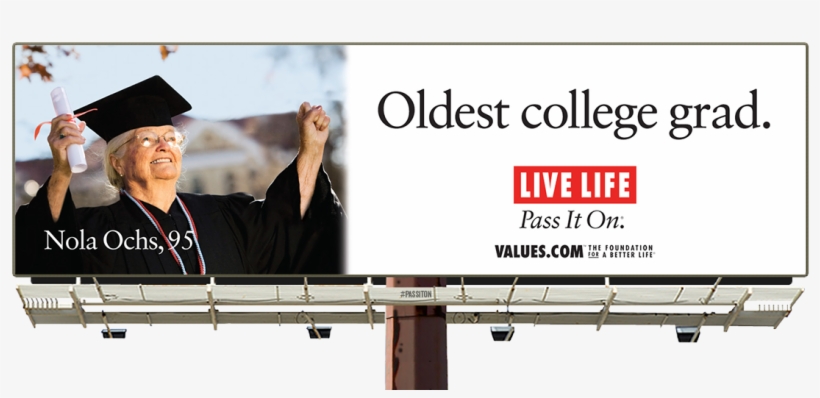 Watch Our Live Life Video Called 'never Too Late' - Unity Pass It On Billboard, transparent png #4791329