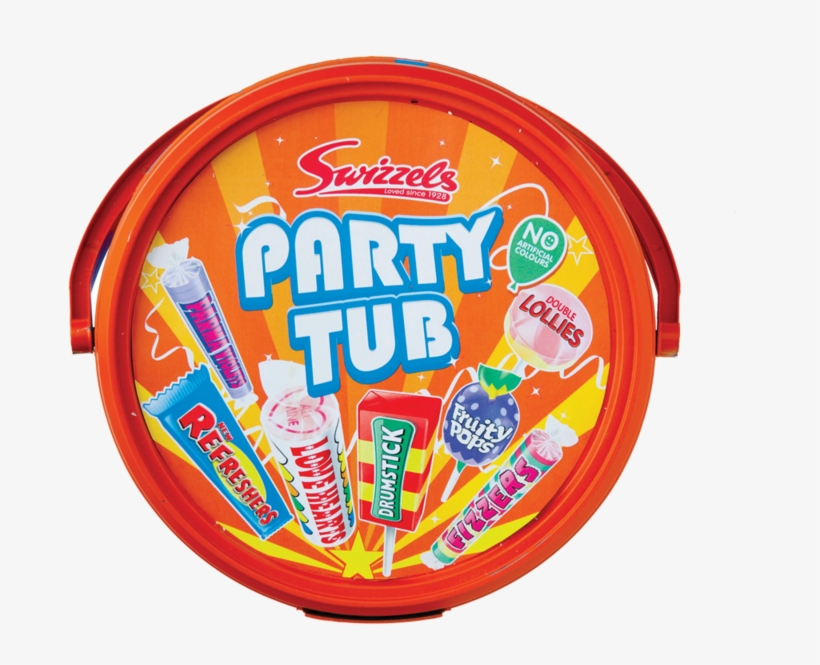 Swizzels Party Tub - Swizzels Matlow Lots Of Lollies (210g), transparent png #4792355