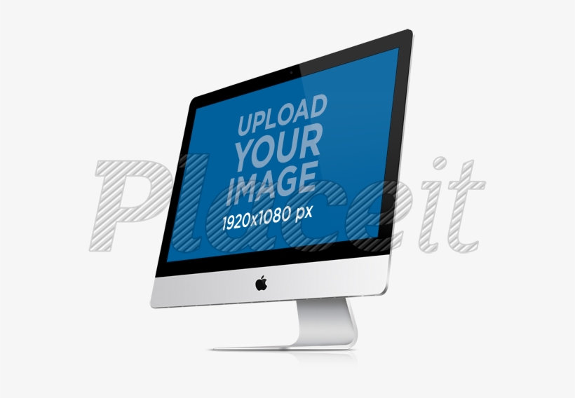 Placeit Imac Png Mockup Of Angled Imac Over A Clear - Mac Iphone Ipad Imac Png, transparent png #4792432