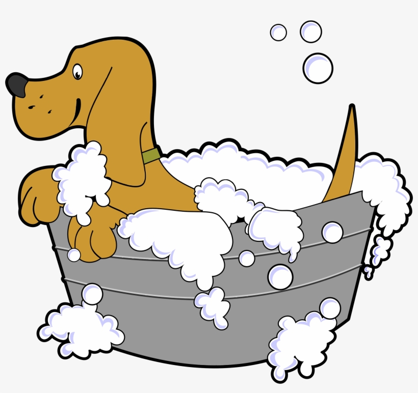 This Free Icons Png Design Of Dog In Washing Tub, transparent png #4792713