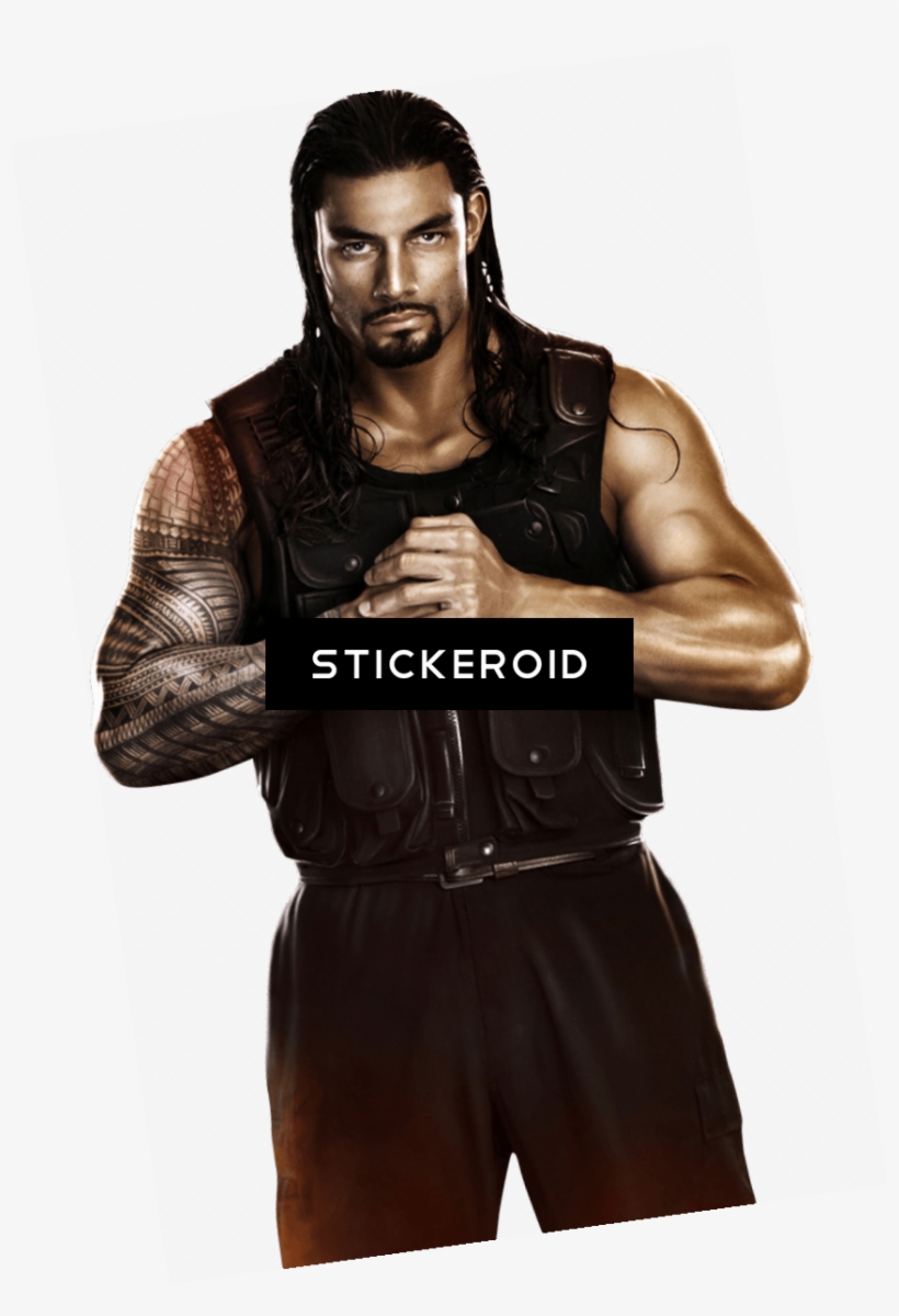 Roman Reigns Front View - Poesia Custom Rectangle Pillowcase Roman Reigns Printed, transparent png #4793103