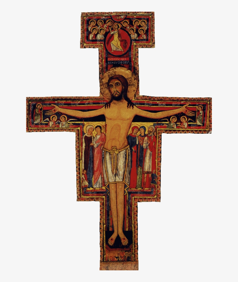 A Small Icon Of Jesus Still Hanging On The Cross In - Crocifisso Di San Damiano, transparent png #4793925