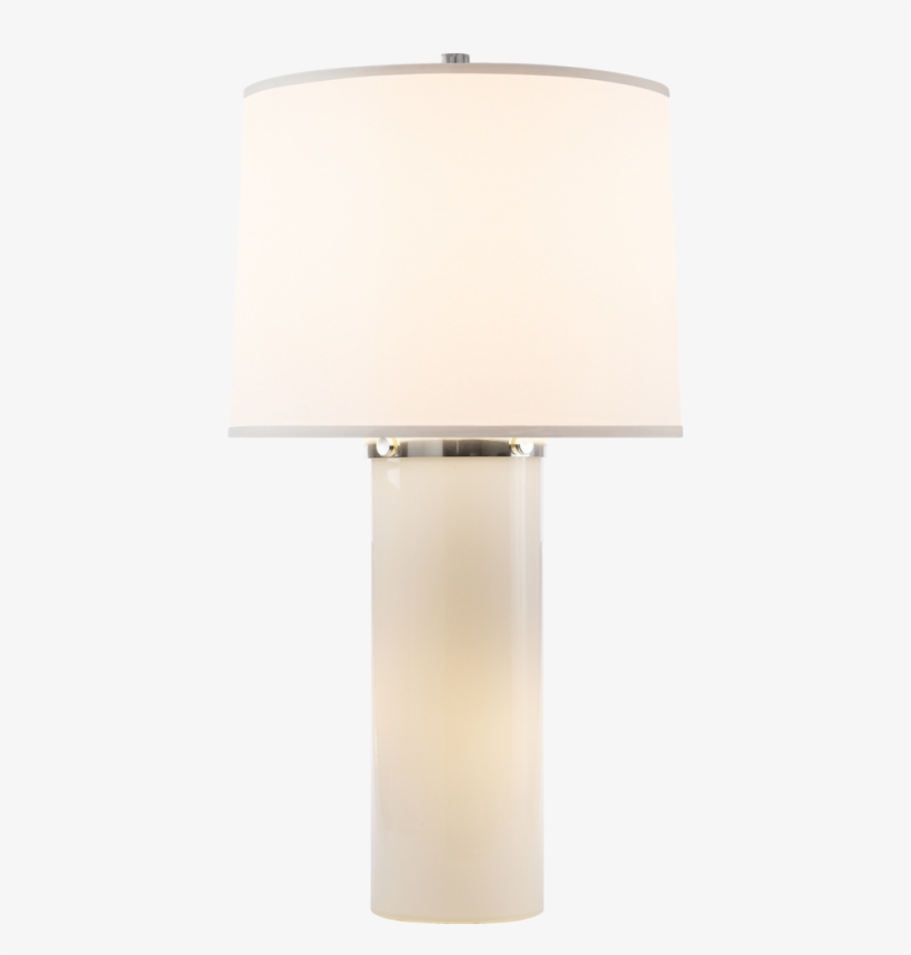 Moon Glow Table Lamp In White Glass With Silk Sh - Barbara Barry Moonglow Lamp, transparent png #4794870