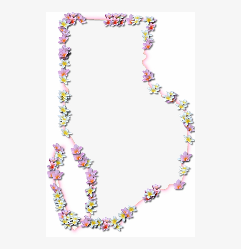 A Map Of Gulf With A Coral Color Glow Border And Pink - Circle, transparent png #4795049