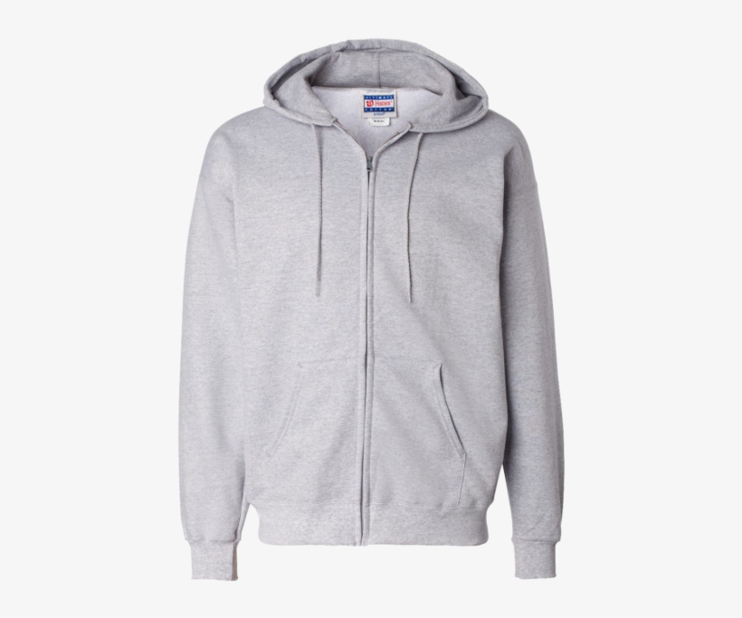 Adult Zip-up Hoodie - Hanes Men's Ultimate Cotton Full-zip Hoodie Sweatshirt, transparent png #4795056