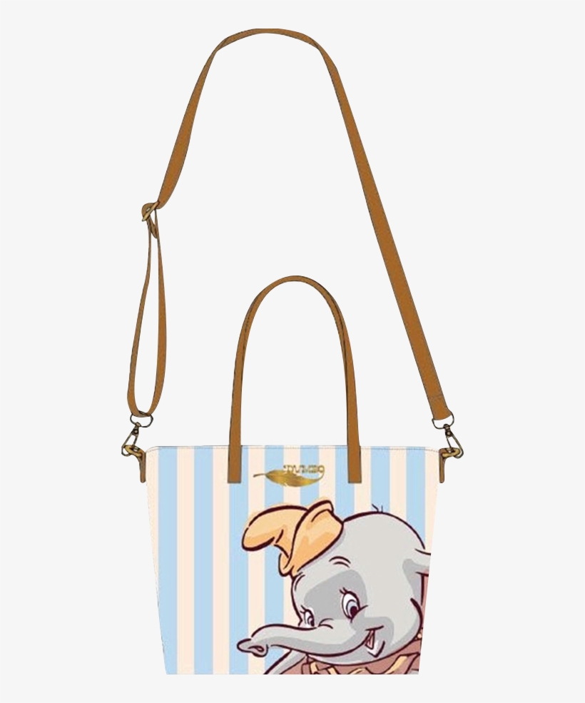Disney Apparel Dumbo With Stripes Tote Bag - Dumbo With Stripes Tote Bag, transparent png #4795828