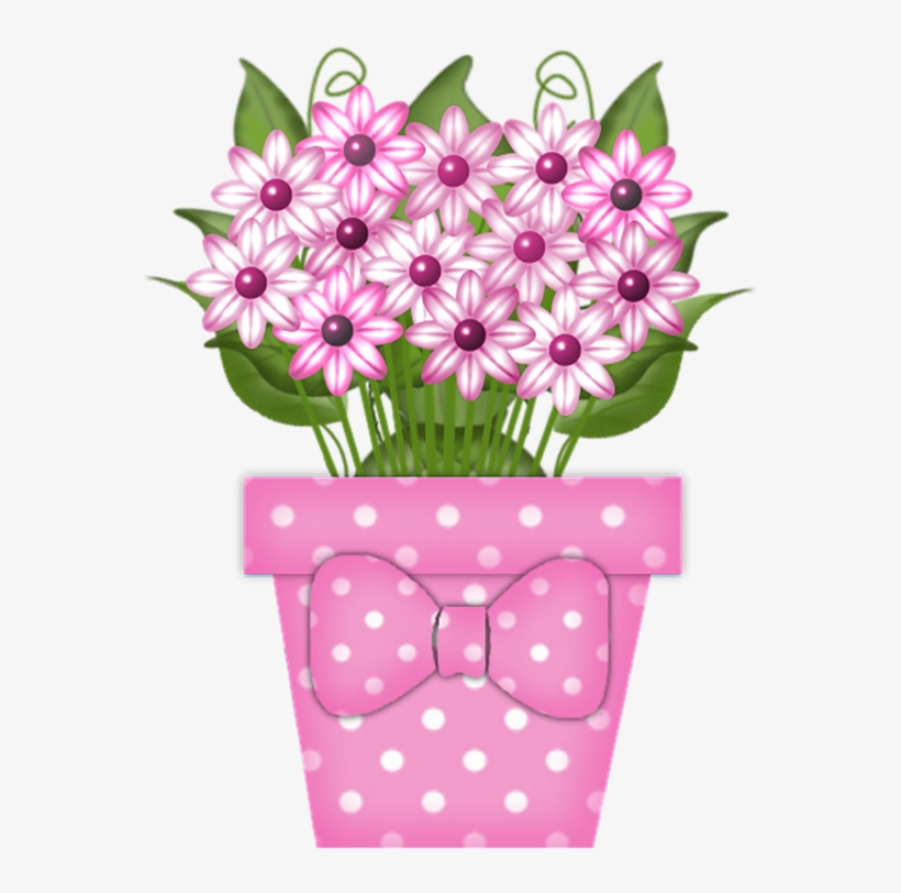 Flowers In Pot Png Pinterest Potted And - Flowers On A Pot Clipart, transparent png #4796679