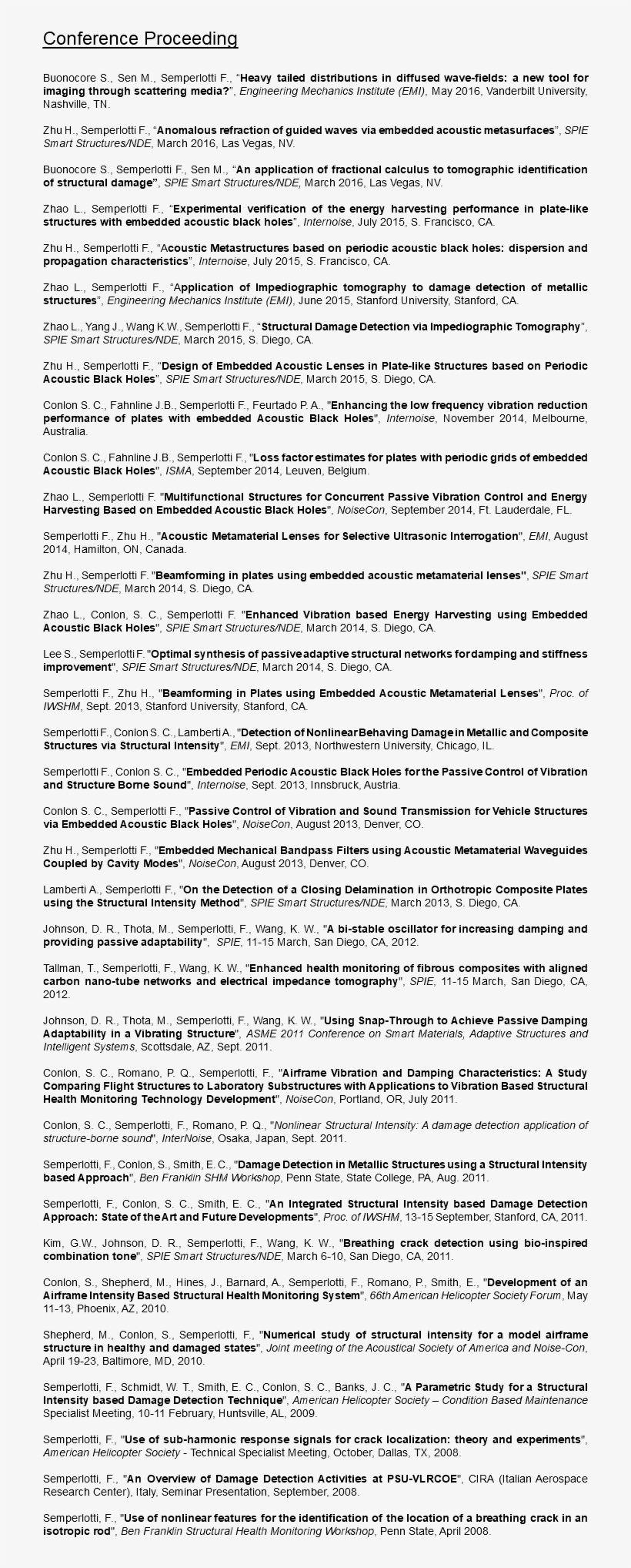 Conference Proceeding Buonocore S - Vanderbilt University, transparent png #4796797