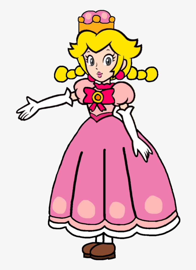 Peachette 2d - Hori 3dsxl Hard Pouch, Peach, transparent png #4796960