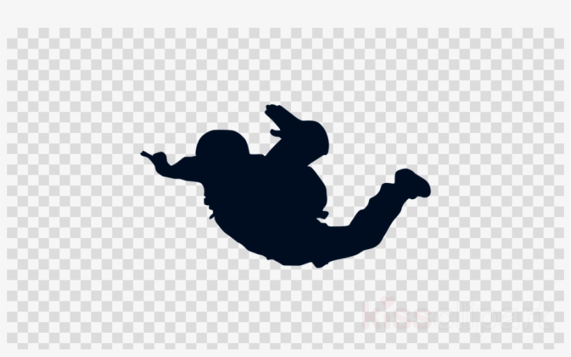 Parachuting Silhouette Png Clipart Parachuting - Clip Art, transparent png #4797339