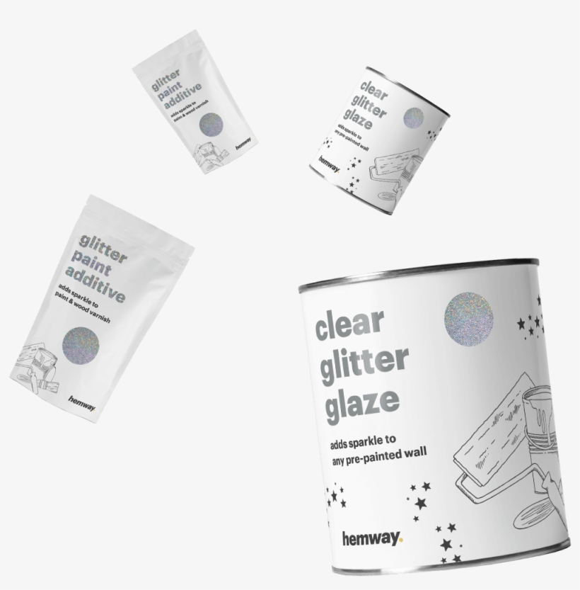 World Leading Glitter Additives For Paint & Grouts - Silver Clear Glitter Glaze, transparent png #4797341