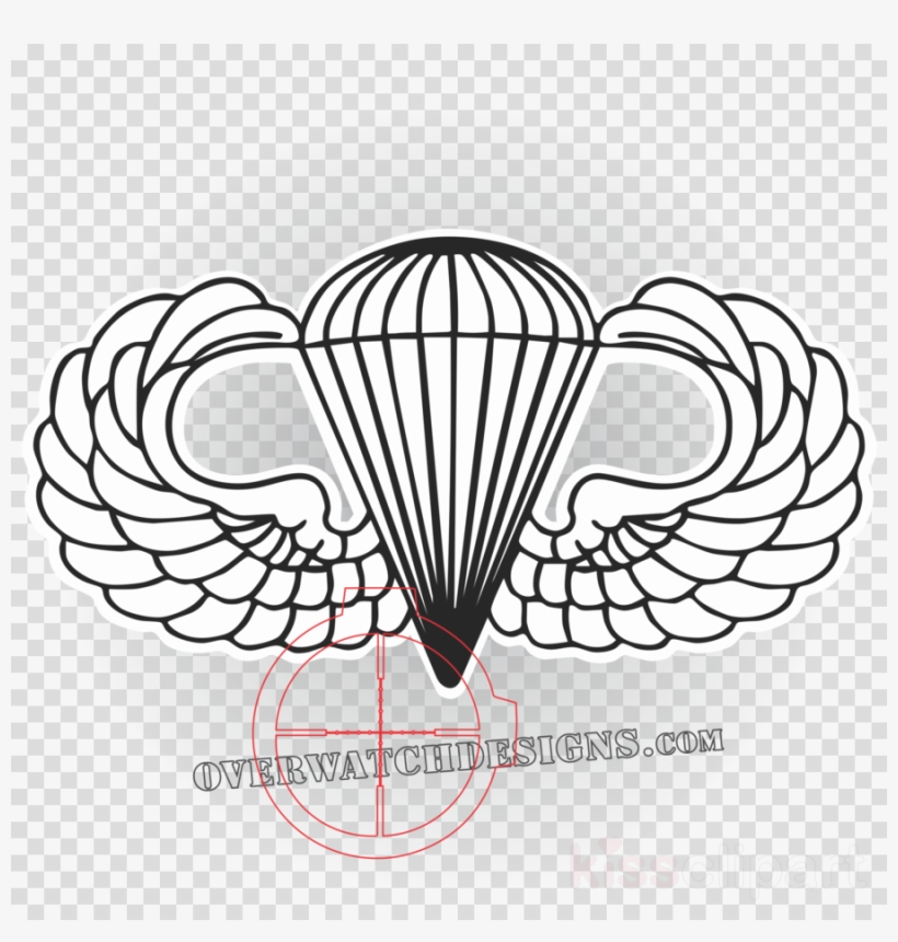 Airborne Parachute Drawings Clipart United States Army - Dibujos De Paracaidistas Militares, transparent png #4797475