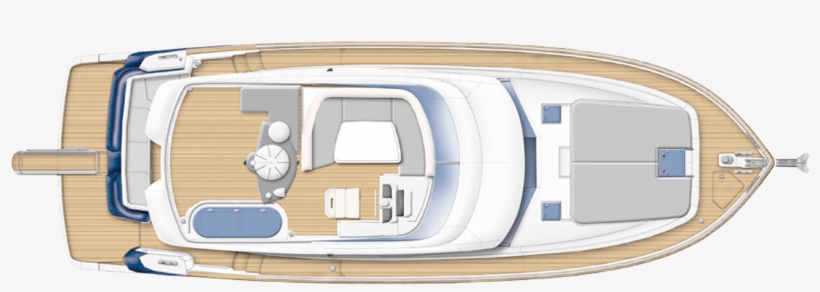 Ht Version - Above View - Flybridge - Azimut Magellano 43 Flybridge, transparent png #4797759