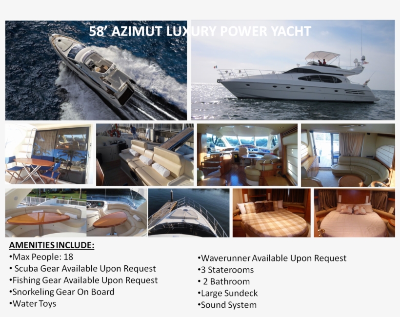 58' Azimut Luxury Power Yacht - Azimut, transparent png #4797835
