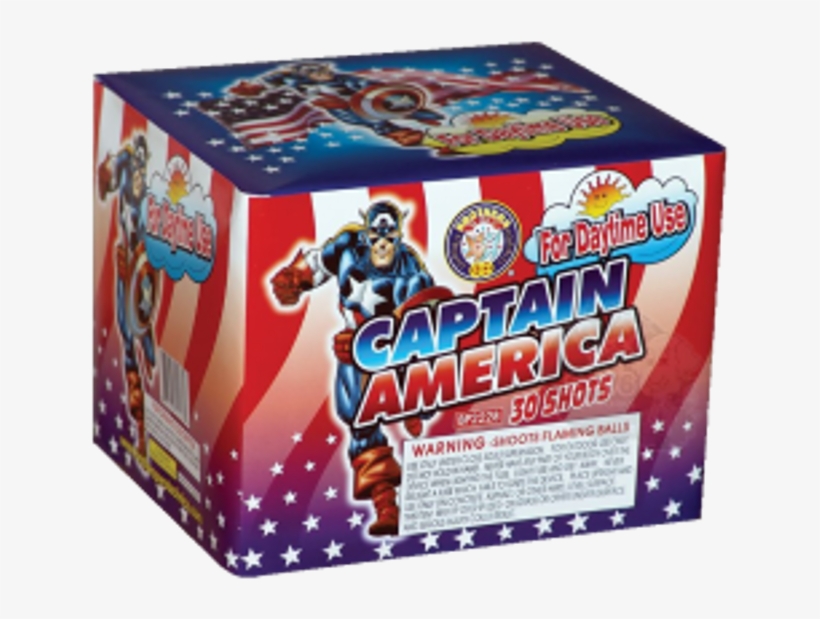Captain America - Fireworks With Parachutes, transparent png #4798481