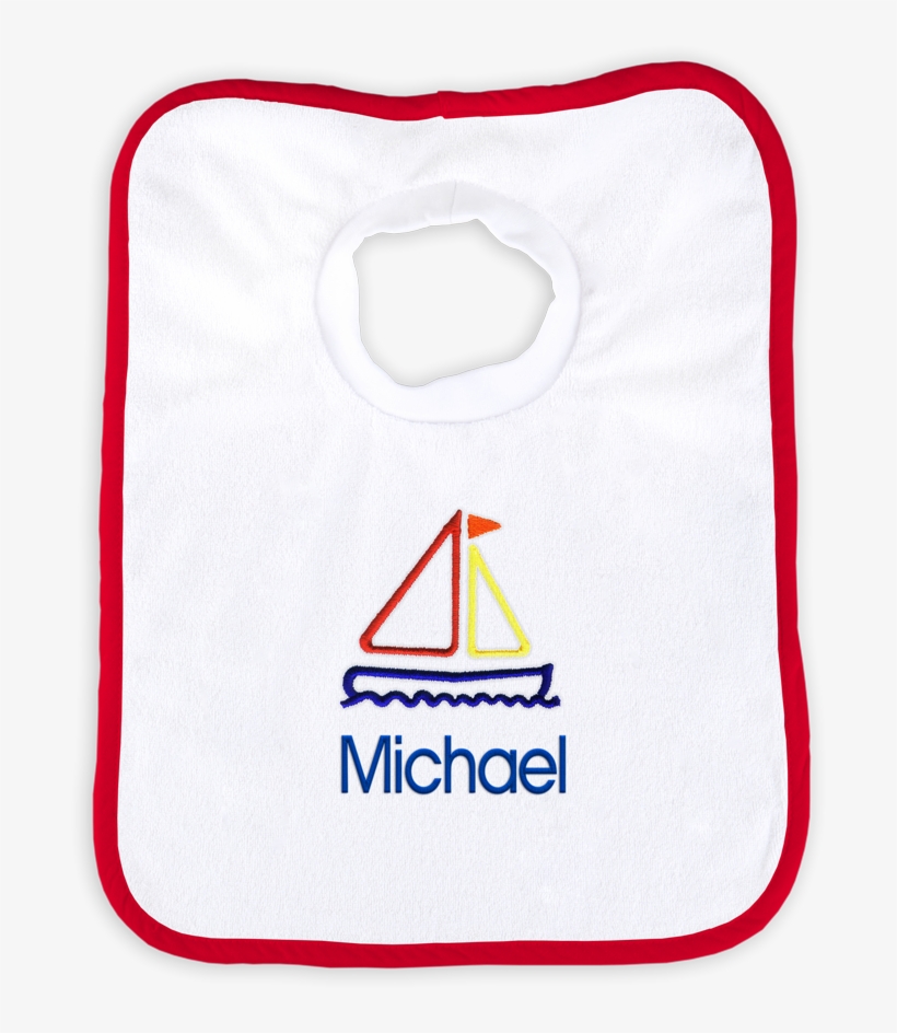 Personalized Bib With Sailboat - Sail, transparent png #4799475