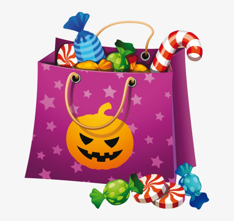 Apple And Candy Png Photo - Clip Art Halloween Candy, transparent png #4799785
